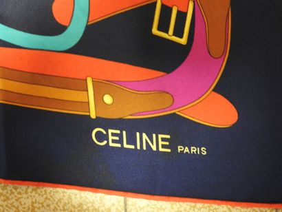 CELINE - Paris
Carré en soie à motif de mors...