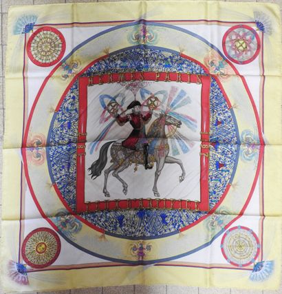 HERMES
Carré en soie polychrome, modèle 