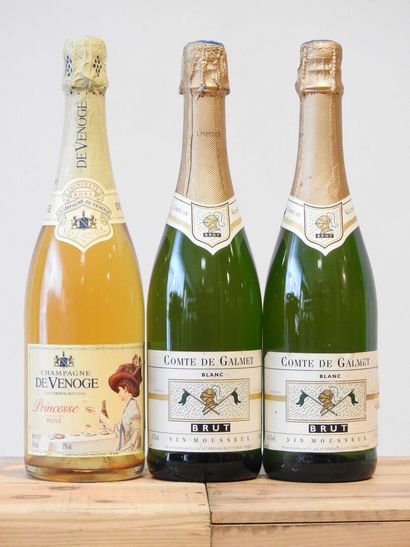 3 bottles
1 Champagne de Venoge - Princesse...
