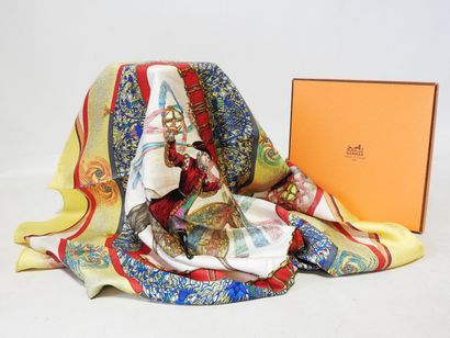 HERMES
Carré en soie polychrome, modèle 