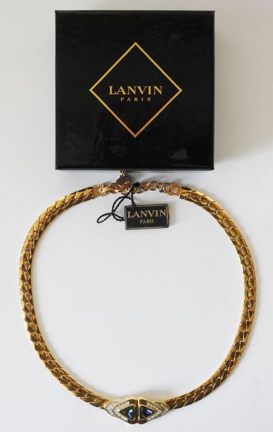 LANVIN - Paris
Flexible flat mesh necklace...