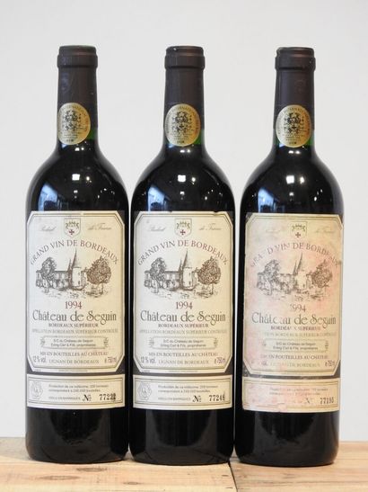 3 bouteilles
Château de Seguin - Bordeaux...