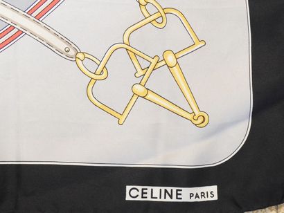 CÉLINE - Paris
Carré en soie à décor de mors...