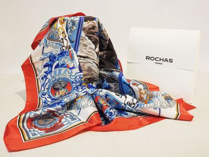 ROCHAS - Paris
Hand-rolled silk square decorated...