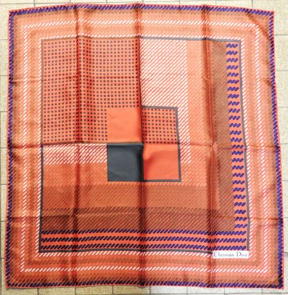 Christian DIOR
Silk square decorated with...