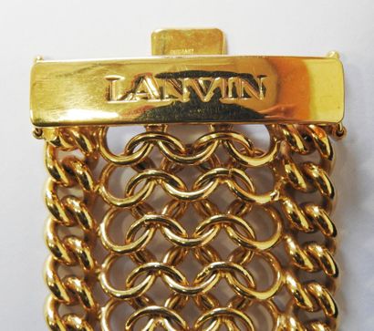 LANVIN - Paris
Gold-plated flexible mesh...