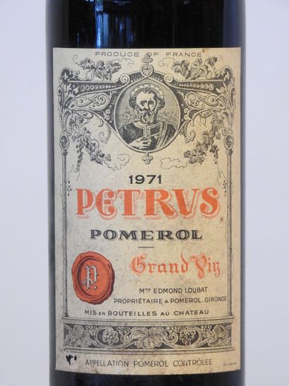 1 bottle
Château Petrus - Pomerol - 1971
Label...