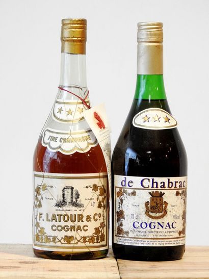 2 bouteilles
1 F. Latour & Co - Cognac.
1...
