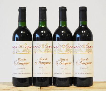 4 bouteilles
Mise de La Baronnie - Pauillac...