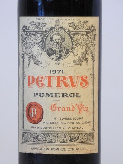 1 bottle
Château Petrus - Pomerol - 1971
Minor...