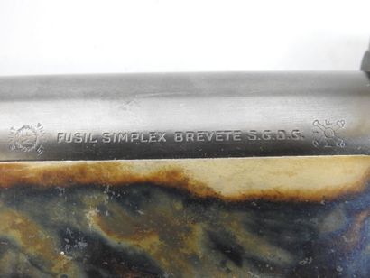 Fusil monocanon MANUFRANCE SIMPLEX, calibre...