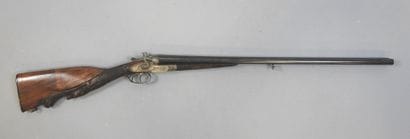 Fusil LIEGEOIS à chiens extérieurs, calibre...