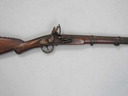 Fusil à silex, calibre non déterminé. Mauvais...