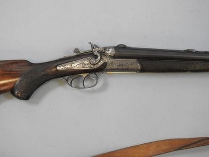Fusil Drilling SIMSON (Suhl) à chien extérieur,...