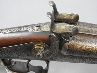 Fusil artisanal à chiens extérieurs, calibre...