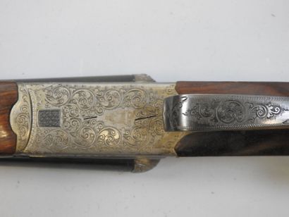 Fusil à platines MERKEL (Suhl), calibre 12/70....