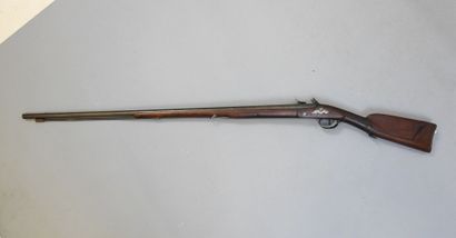 Fusil à silex, calibre 20. Canon lisse de...