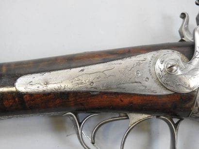 Fusil à broche LEFAUCHEUX, calibre 12. Canon...