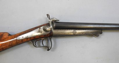 Fusil à chiens extérieurs artisanal français,...