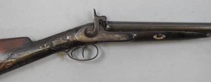 Fusil à chiens extérieurs, calibre 16. Marqué...