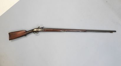 Fusil à silex, calibre 20. Canon lisse de...