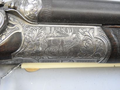 Fusil Drilling SIMSON (Suhl) à chien extérieur,...