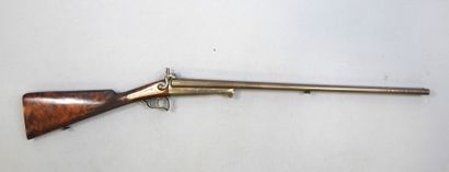 Fusil à broche, calibre 24. Canon damas marqué...