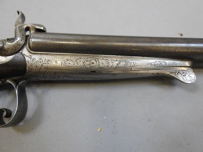 Beau fusil à broche, calibre 24. Avec deux...