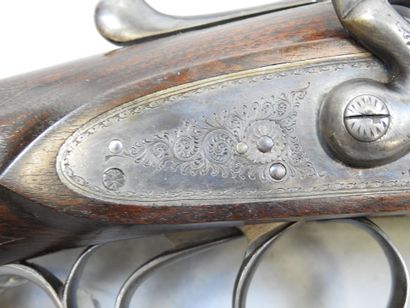 Fusil Charles HELLIS (Londres) à chien extérieur,...