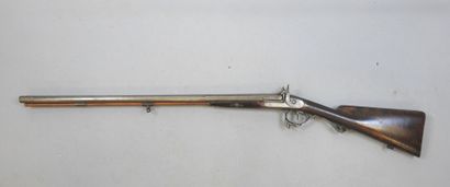 Fusil à piston LIEGEOIS, calibre 14. Platines...