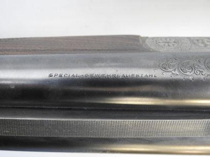 Fusil à platines MERKEL (Suhl), calibre 12/70....