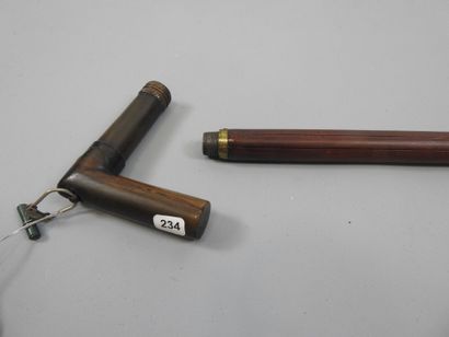 Canne fusil recouverte de bambou, calibre...