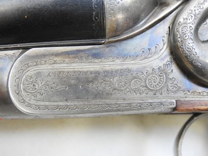 Fusil Charles HELLIS (Londres) à chien extérieur,...