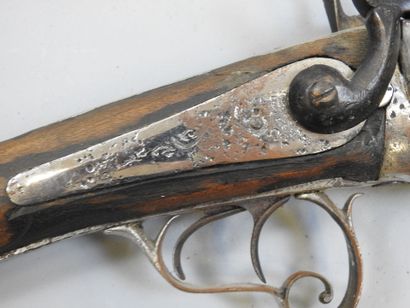 Fusil à chiens extérieurs, calibre 16 à broche,...