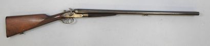 Fusil juxtaposé à chiens extérieurs LIEGEOIS...