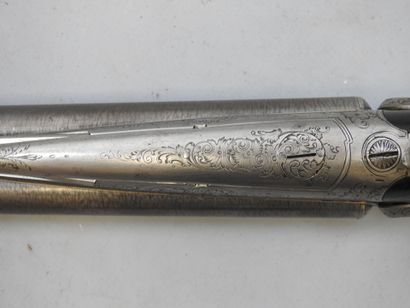 Beau fusil à broche, calibre 24. Avec deux...