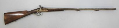 Fusil à chiens extérieurs, calibre 16 présumé,...
