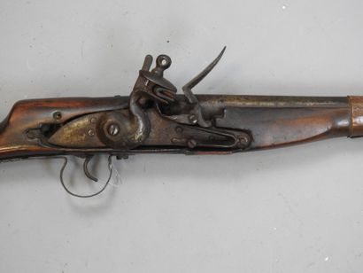 Fusil type Moukalah à silex, calibre 20....