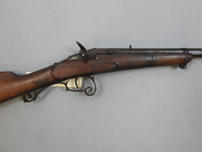 Carabine, calibre non déterminé. Canon octogonal....