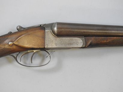 Fusil WESTLEY RICHARDS, calibre 10/75. Gravures...