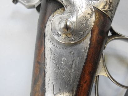 Fusil à broche LEFAUCHEUX, calibre 12. Canon...