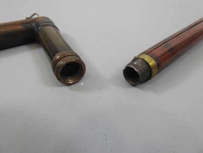 Canne fusil recouverte de bambou, calibre...