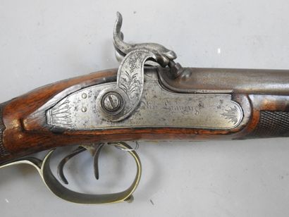 Fusil à piston Maison LAGUERRE (à Brive),...