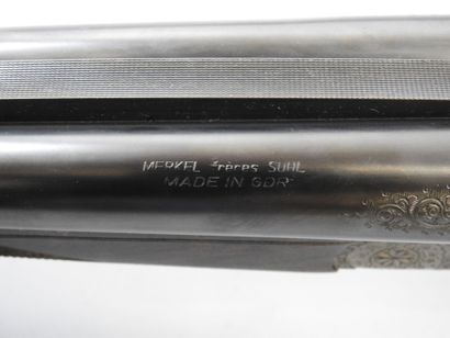 Fusil à platines MERKEL (Suhl), calibre 12/70....