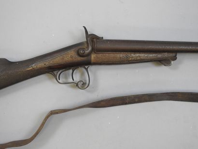 Fusil à chiens extérieurs, canons juxtaposés,...