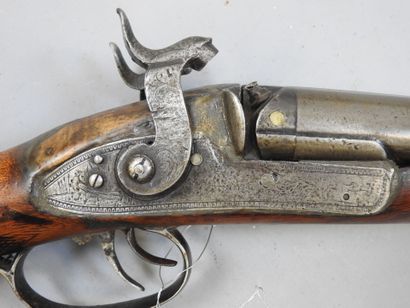 Fusil ANGLAIS à chien extérieur, calibre...