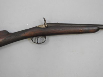 Fusil à percussion centrale et chien extérieur,...