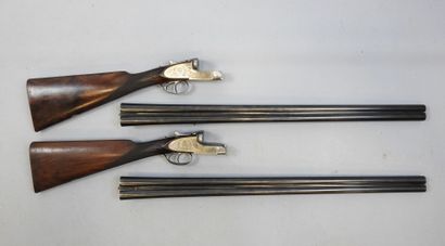 Paire de fusils à platines COGSWELL & HARRISON,...