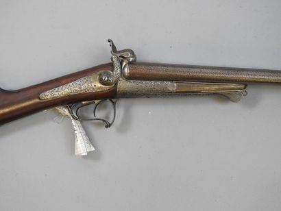 Fusil artisanal à chiens extérieurs, calibre...