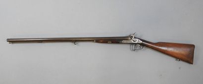Fusil à chiens extérieurs, calibre 16. Canon...